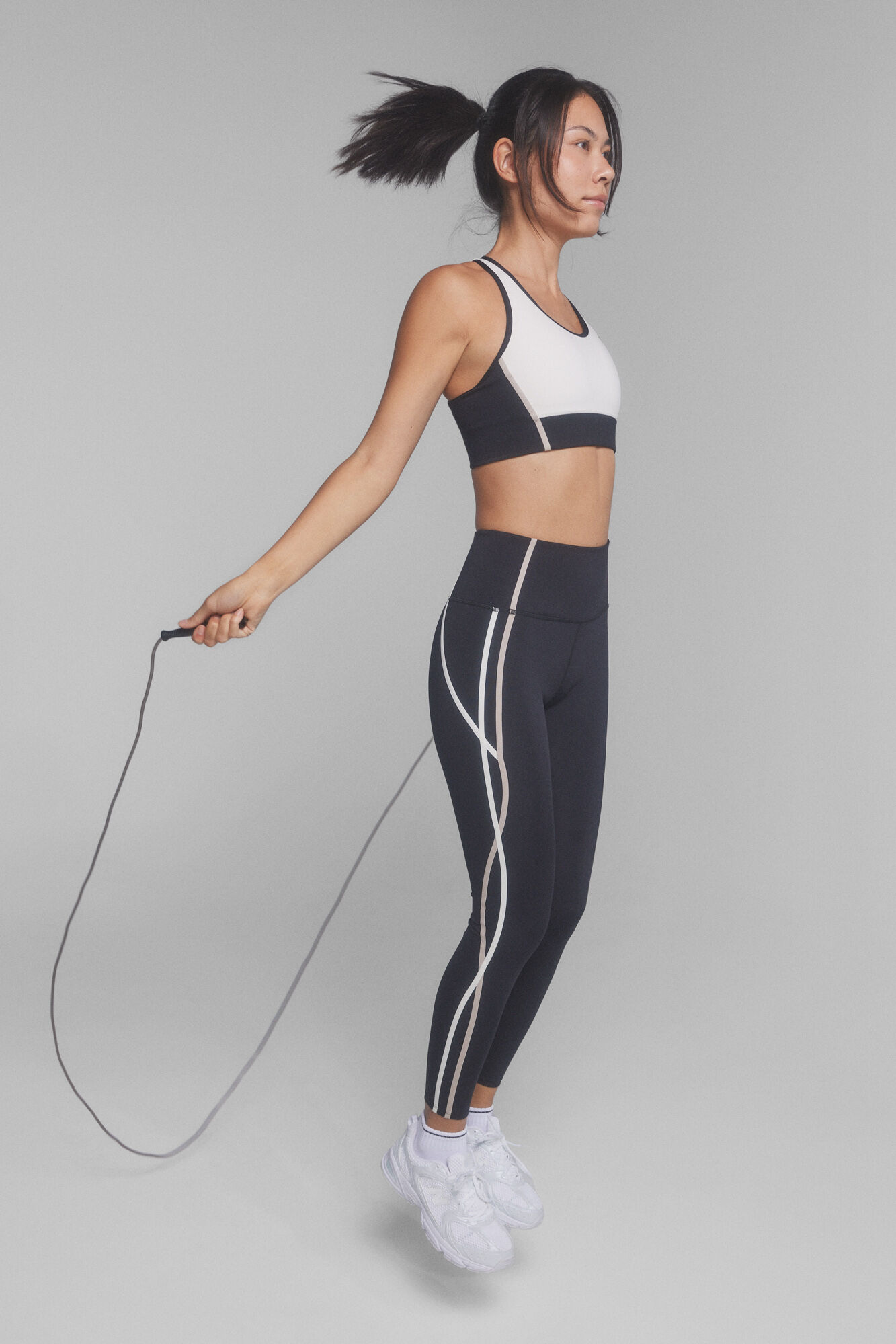 Dash and Stars 4D STRETCH leggings in b &amp; amp print