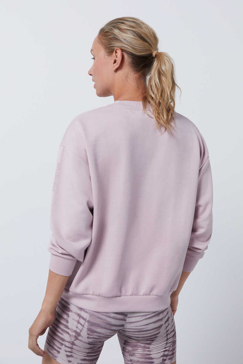 Dash and Stars Lilac modal sweatshirt pink