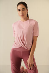 Dash and Stars Pink modal fluid T-shirt pink