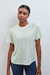 Dash and Stars T-shirt manches courtes semi-transparent jaune vert