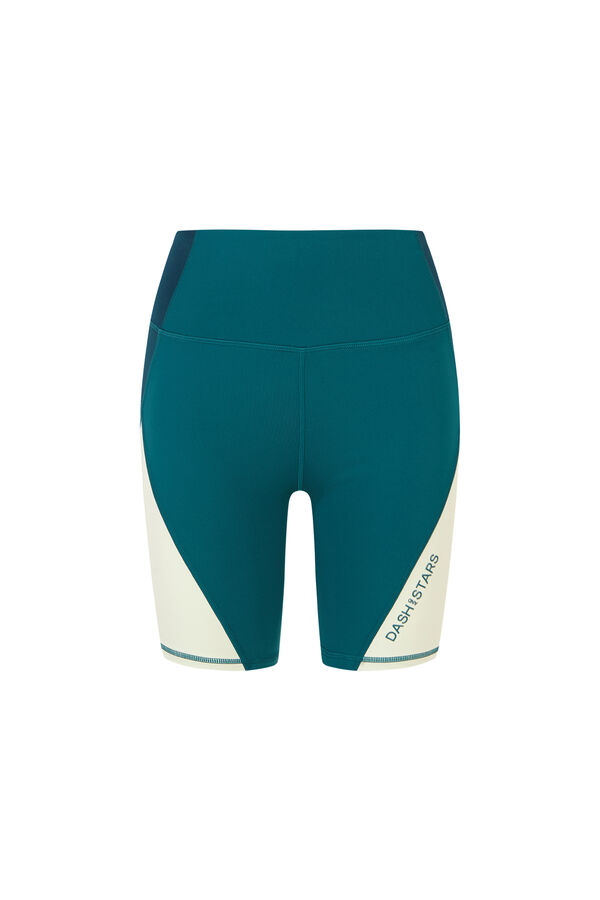 Dash and Stars Green 4D STRETCH cycling leggings green
