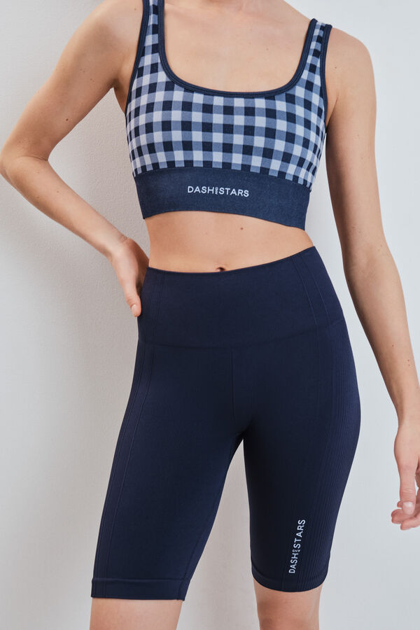 Dash and Stars Leggings SEAMLESS COMFORT ciclista azul azul