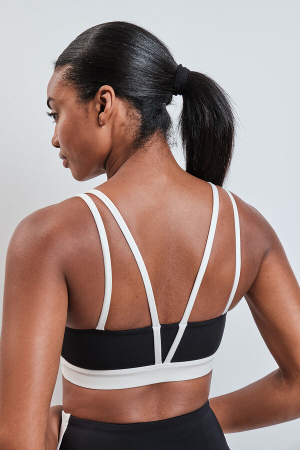 Dash and Stars Black 4D Stretch sports bra black