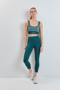 Dash and Stars Leggings SEAMLESS COMFORT crop azul