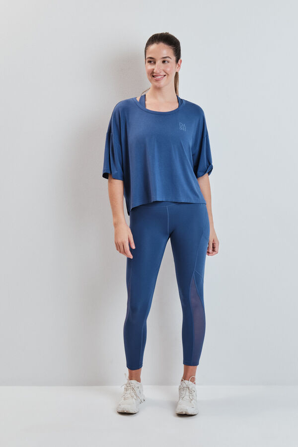 Dash and Stars Camiseta manga corta extra suave azul azul