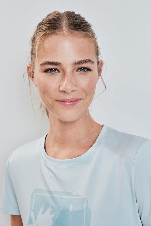 Dash and Stars Plava majica kratkih rukava sa mrežastim panelom blue