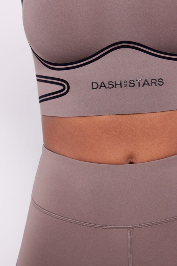 Dash and Stars Sjajne helanke 4D Stretch nude