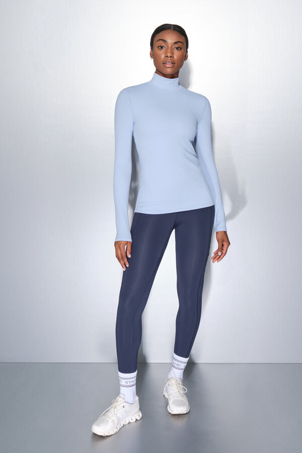 Dash and Stars Baby blue long sleeve T-shirt blue