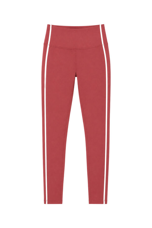 Dash and Stars Leggings largos 4D STRETCH burgundy rojo