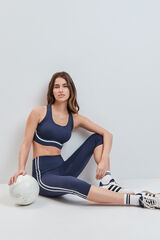 Dash and Stars Blue cropped leggings COMPRESSIVE blue