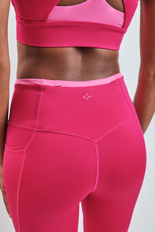 Dash and Stars Legging court 4D STRETCH rose rose