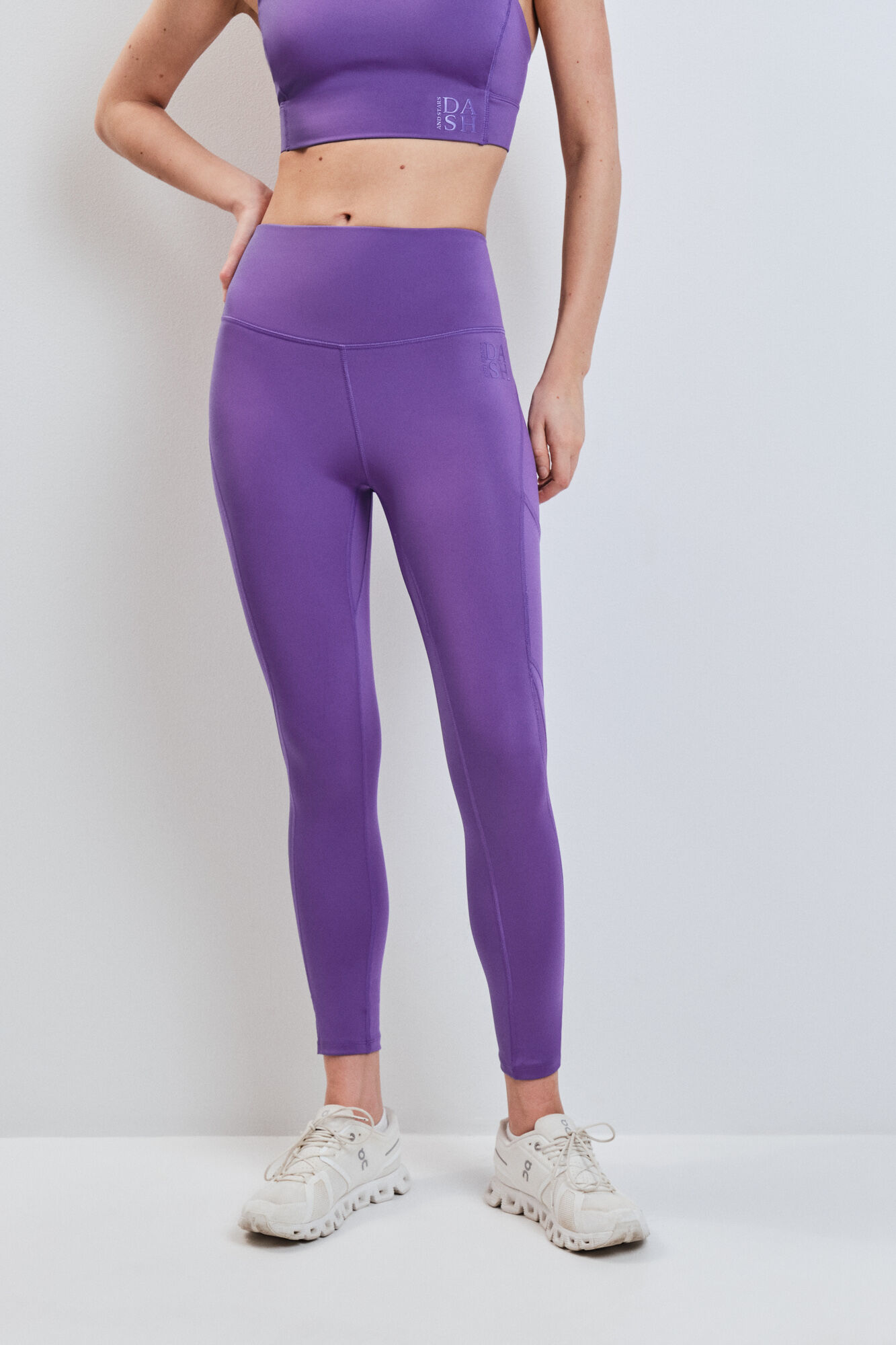 Dash and Stars Legging 4D STRETCH court violet