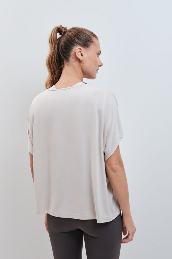Dash and Stars T-shirt &agrave; manches courtes en modal gris gris