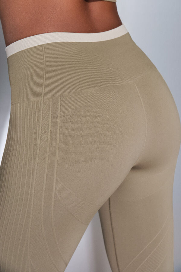 Dash and Stars Leggings longas c&aacute;qui SEM COSTURAS CONFORT&Aacute;VEIS verde