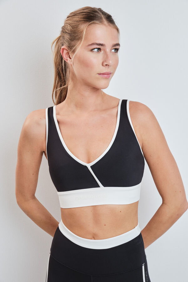 Dash and Stars Soutien desportivo 4D STRETCH preto preto