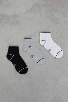 Dash and Stars 3-pack short technical socks black
