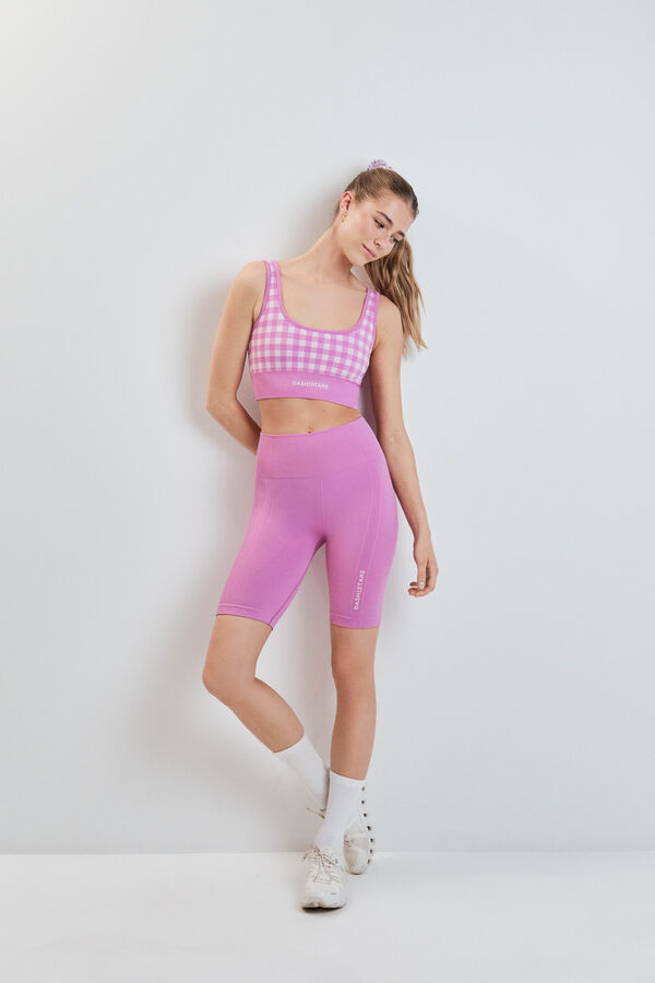 Dash and Stars Leggings SEAMLESS COMFORT ciclista rosa rosa