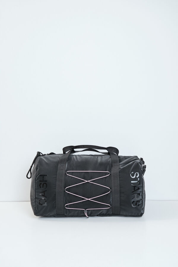 Dash and Stars Black duffle sports bag black