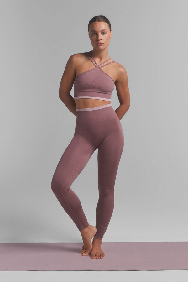 Dash and Stars Brassière de sport rose SEAMLESS COMFORT. Collaboration spéciale @ffitcoco rose