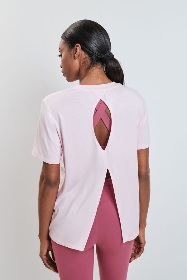 Dash and Stars T-shirt &agrave; manches courtes en modal rose rose