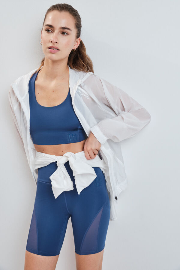 Dash and Stars Blue cycling leggings 4D STRETCH blue