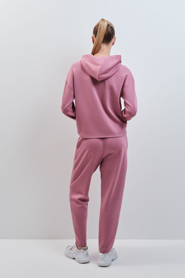 Dash and Stars Pink soft touch jogger long trousers pink
