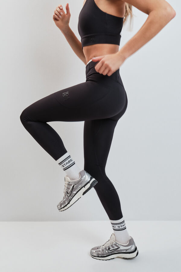 Dash and Stars Black 4D STRETCH leggings black