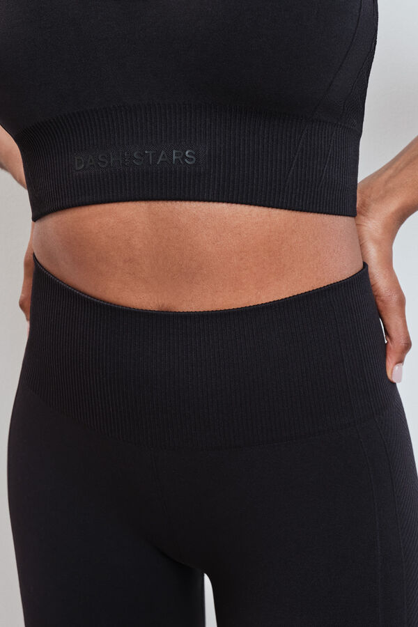 Dash and Stars Black long leggings SEAMLESS COMFORT black