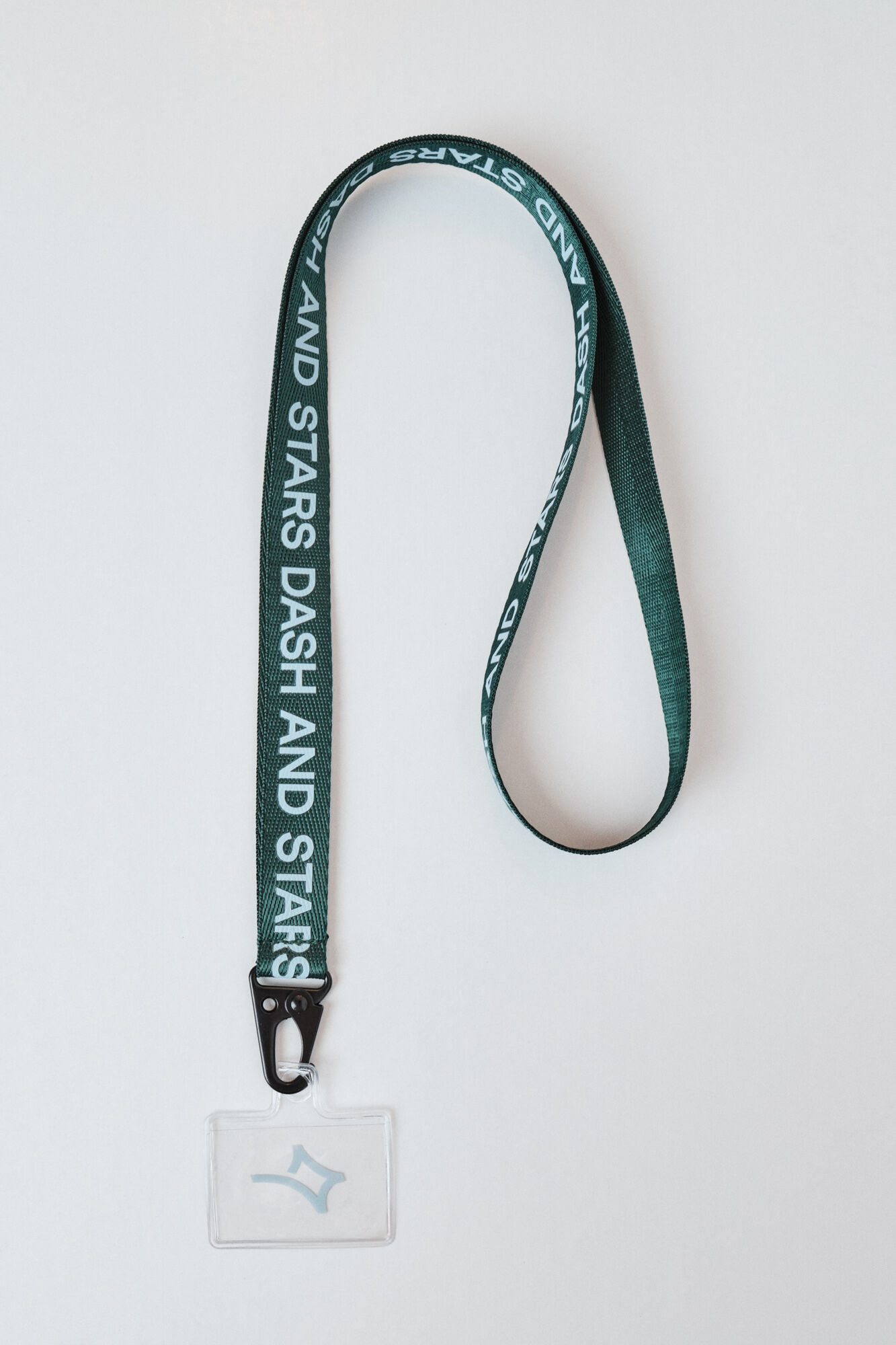 Dash and Stars Green phone strap