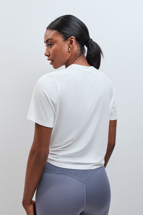 Dash and Stars T-shirt fludia manches courtes blanc beige