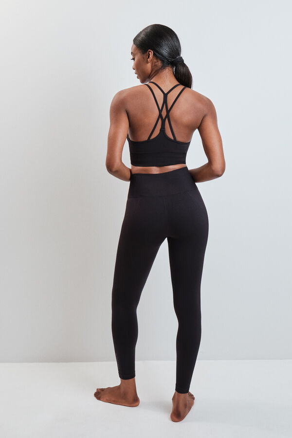 Dash and Stars Black long leggings SEAMLESS COMFORT black