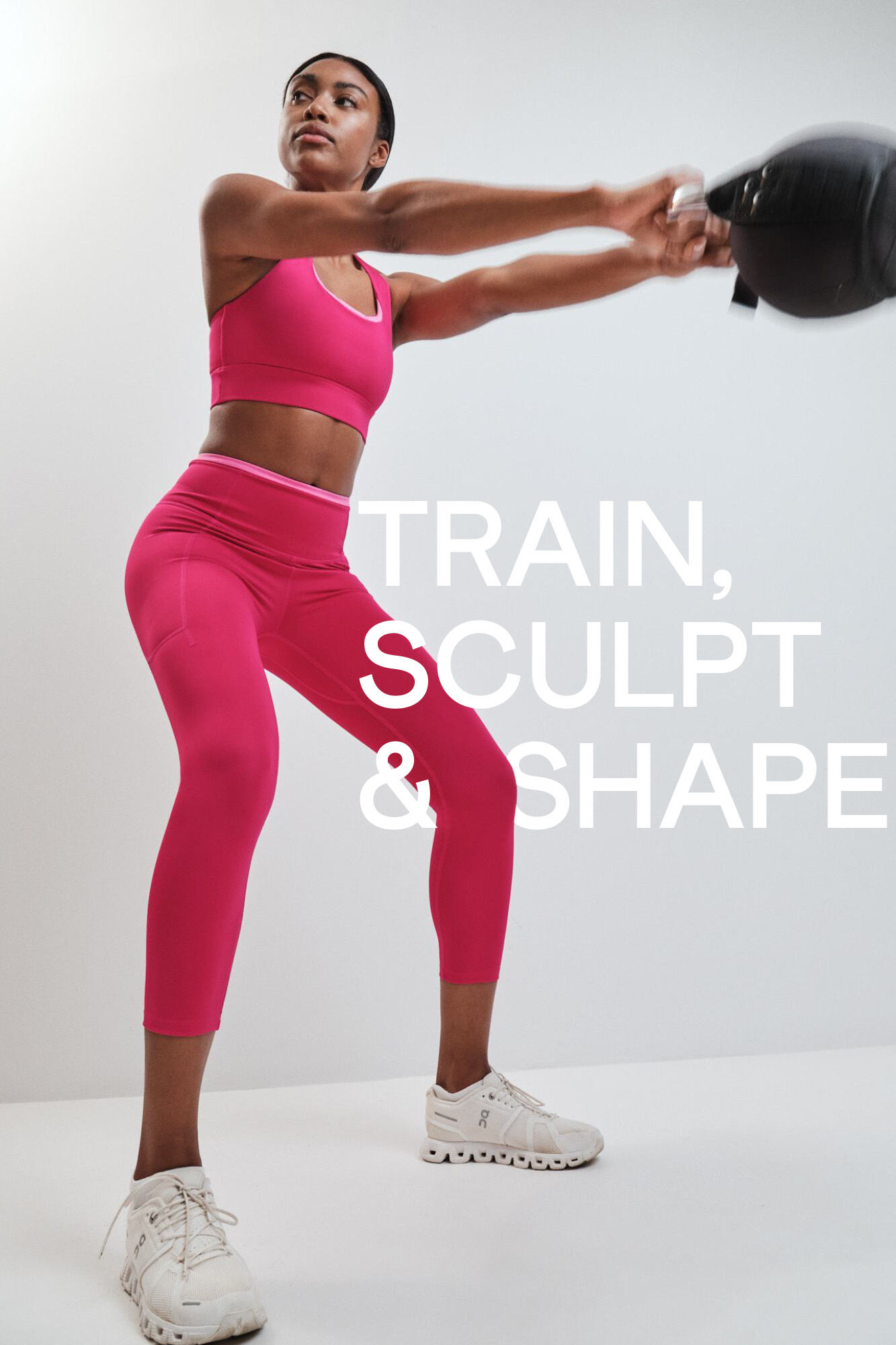 Dash and Stars Pink cropped leggings 4D STRETCH