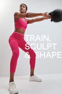 Dash and Stars Pink cropped leggings 4D STRETCH