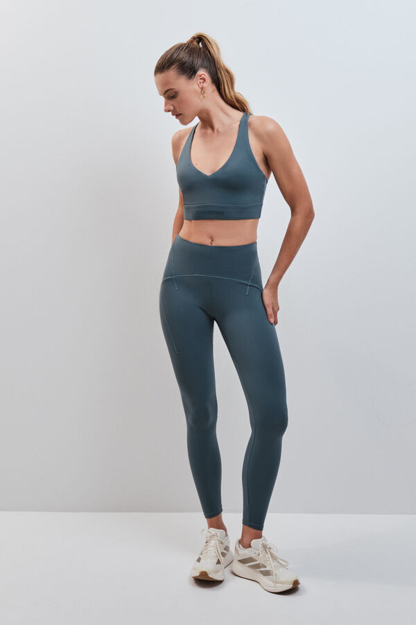 Dash and Stars Green sports bra SOFT MOVE green