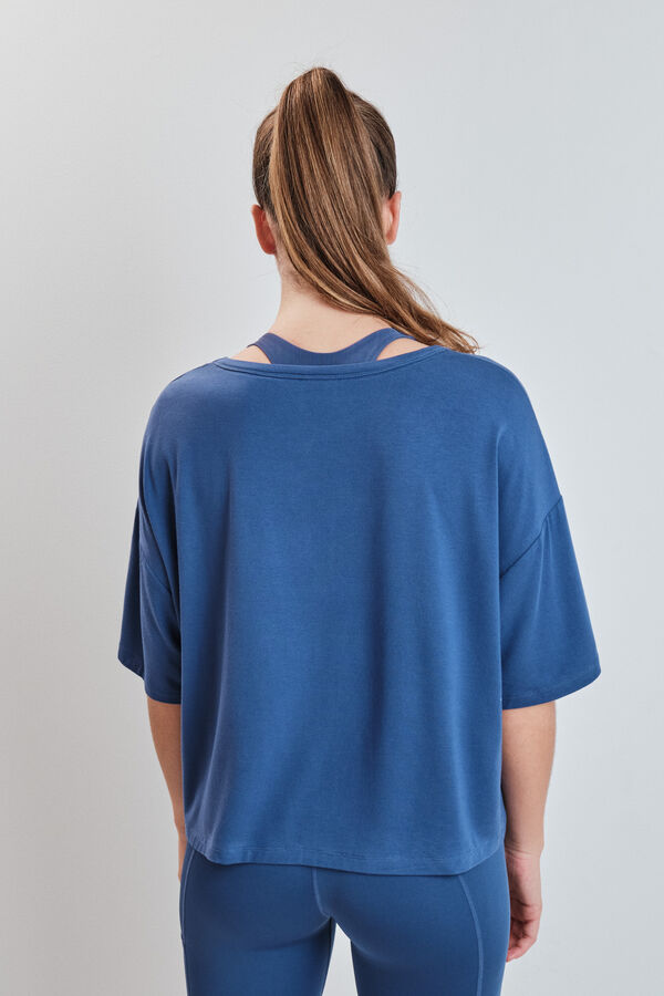 Dash and Stars Camiseta manga corta extra suave azul azul