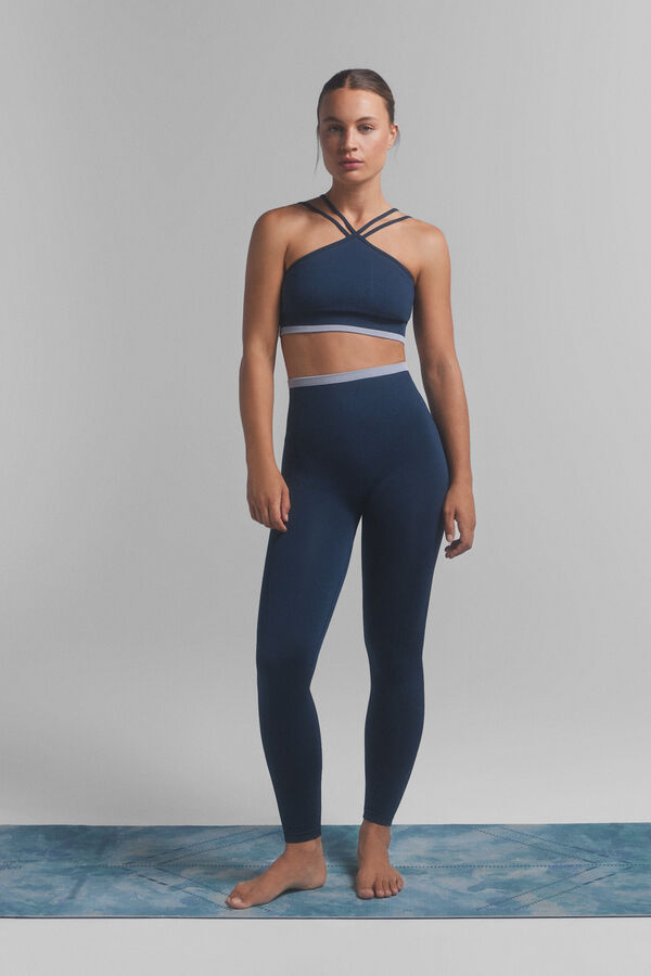 Dash and Stars SEAMLESS COMFORT sports bra blue. Special collaboration @ffitcoco blue