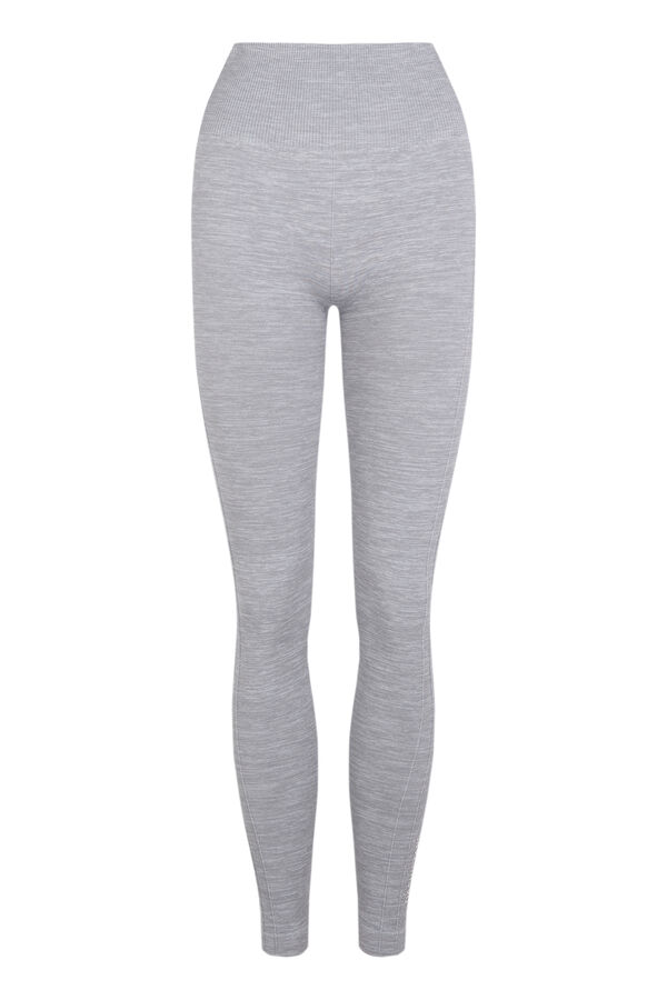 Dash and Stars Legging comprida SEAMLESS COMFORT cinza cinzento