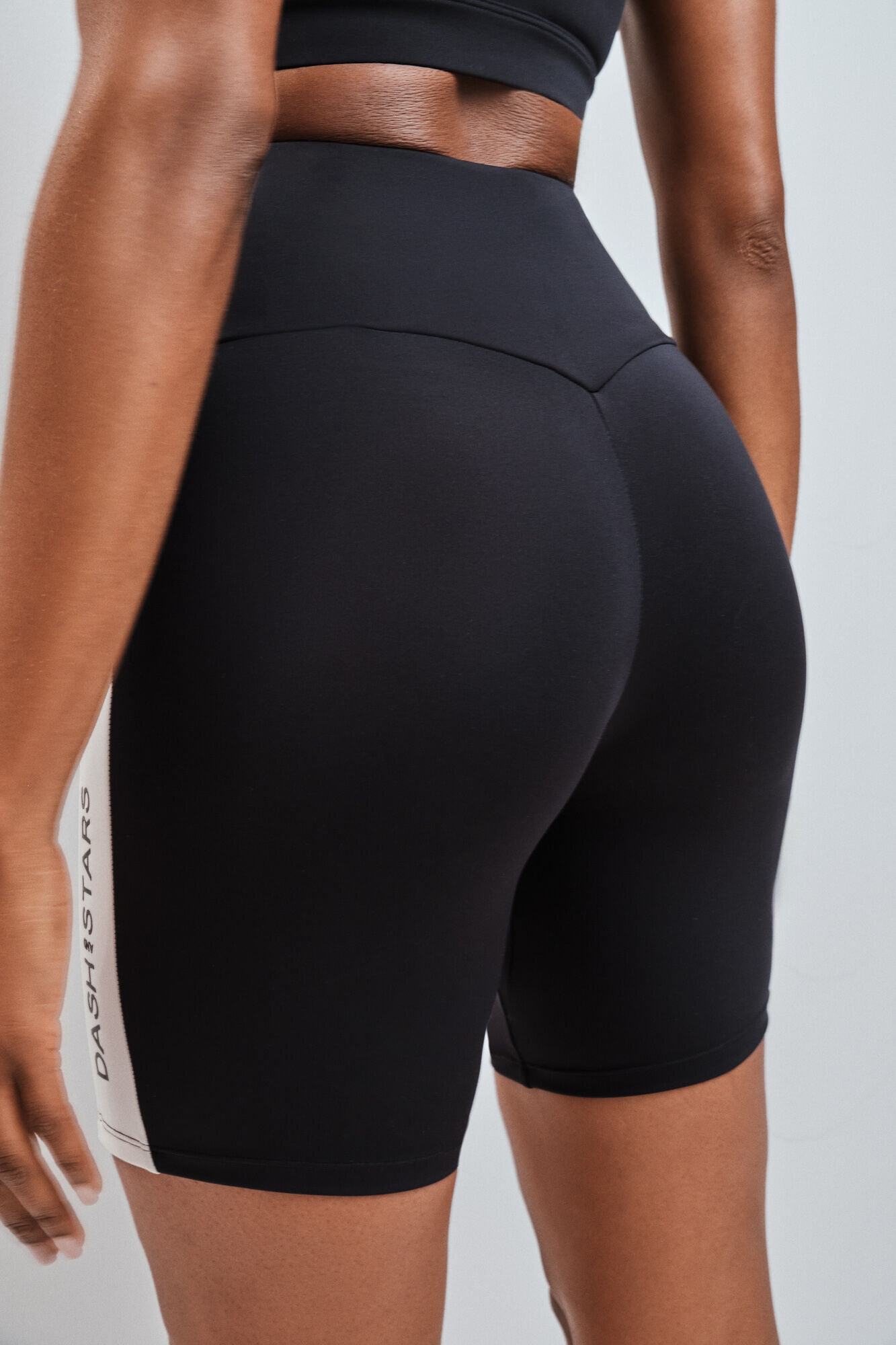 Dash and Stars Legging cycliste 4D STRETCH contraste noir