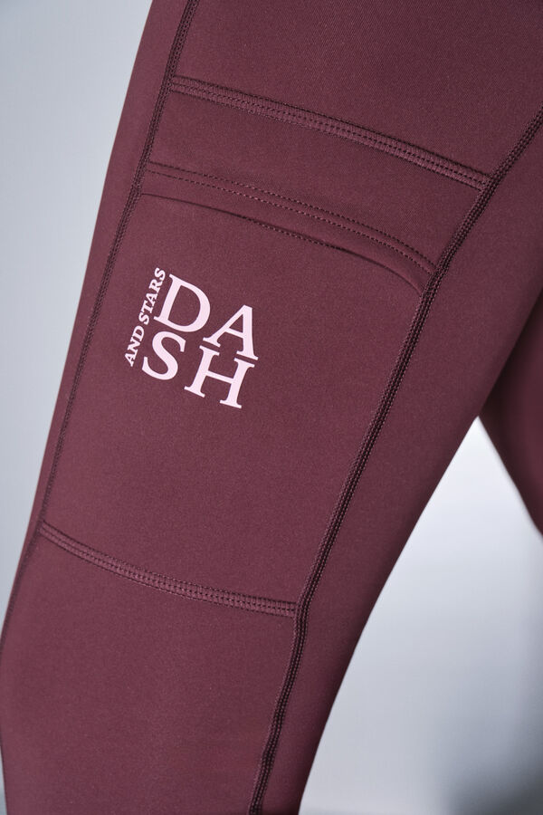 Dash and Stars Leggings THERMAL violets rose