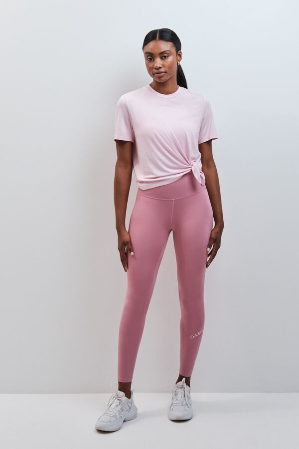 Dash and Stars T-shirt fludia manches courtes rose rose