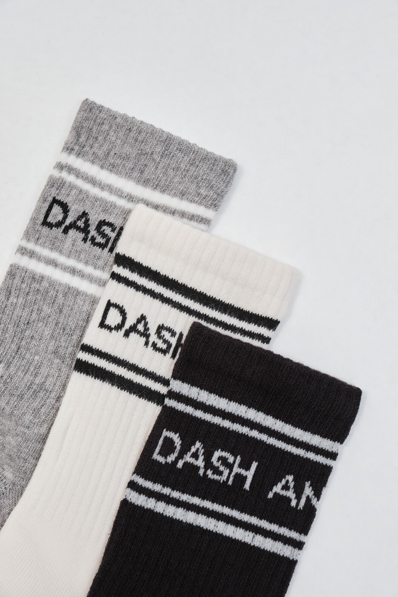 Dash and Stars Pack 3 cotton mid-calf socks