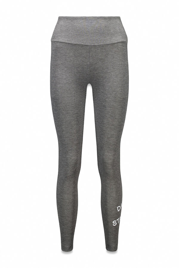 Dash and Stars Long gray leggings grey