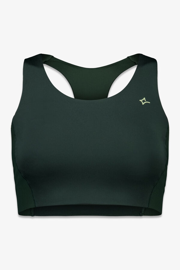 Dash and Stars 4D Stretch green sports bra green