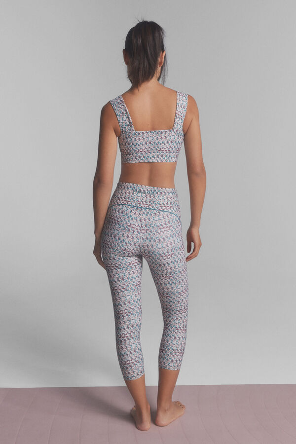 Dash and Stars SOFT MOVE cropped leggings in a multicolor print printed