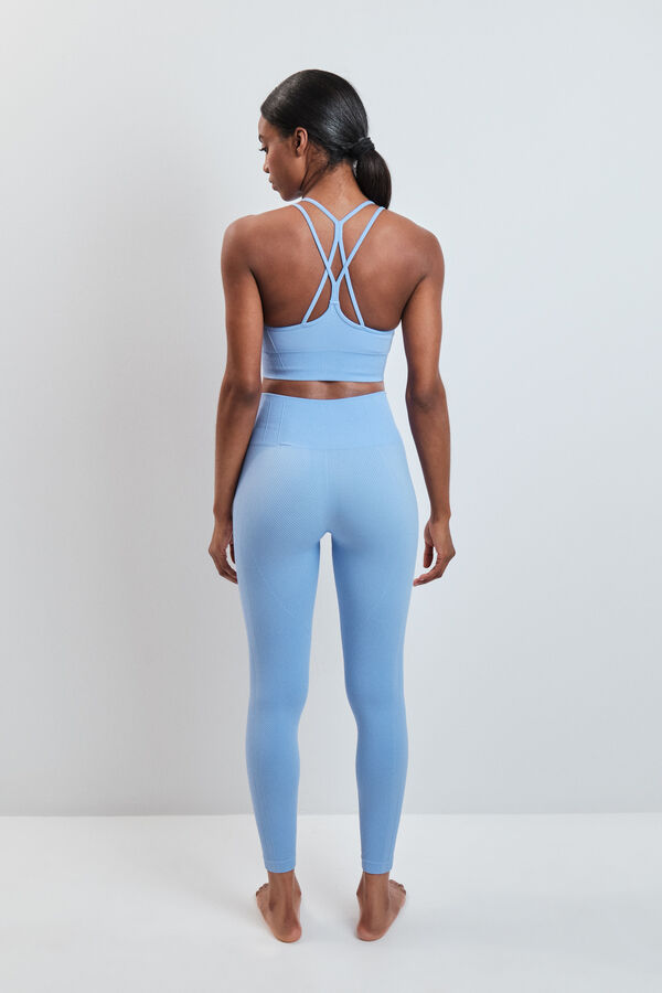 Dash and Stars Leggings largo SEAMLESS COMFORT azul azul