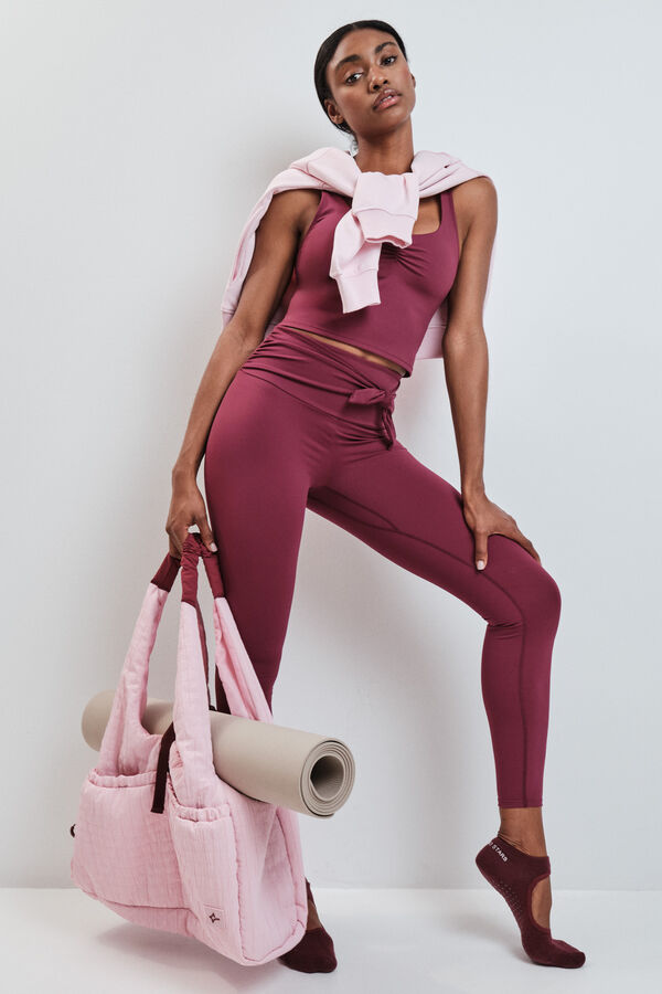 Dash and Stars Pink nylon sports bag pink