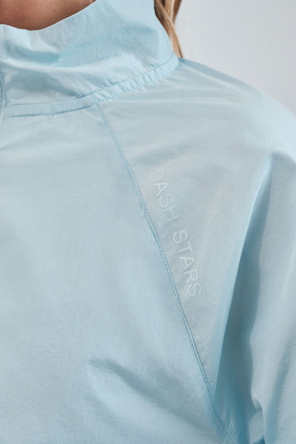 Dash and Stars Blue windbreaker jacket blue