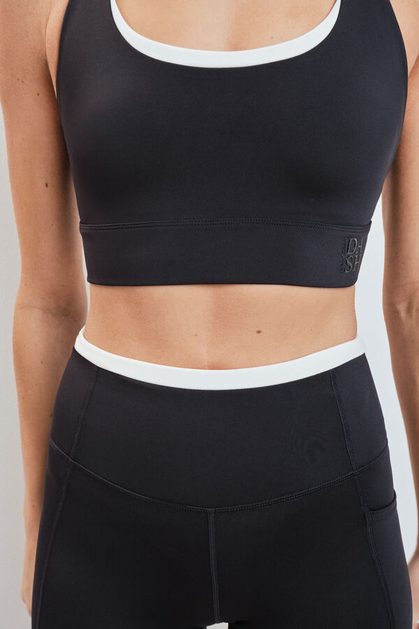 Dash and Stars Crne biciklističke 4D STRETCH tajice black