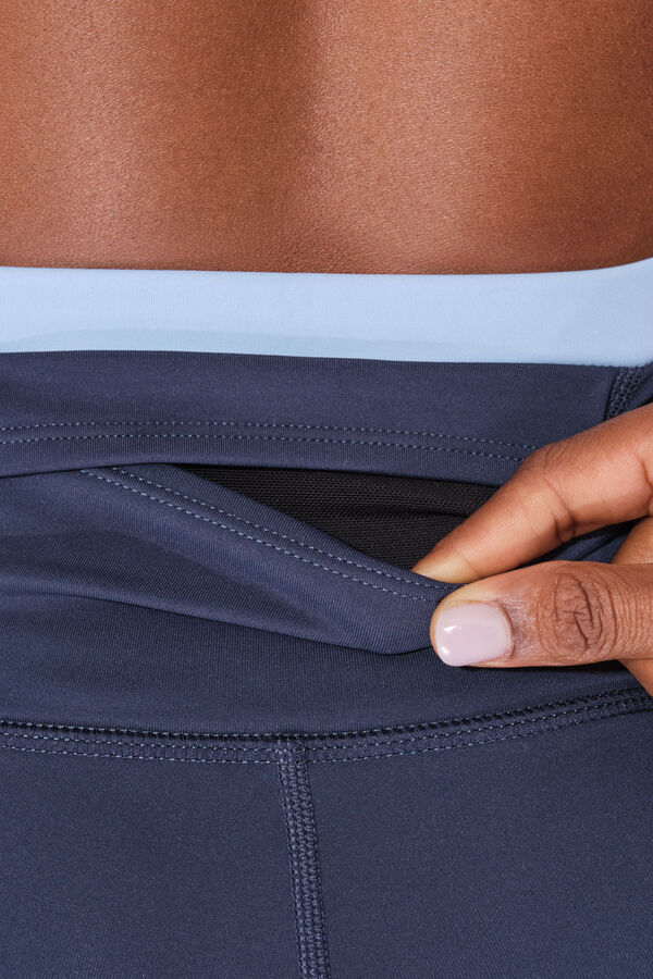 Dash and Stars Navy blue THERMAL leggings blue