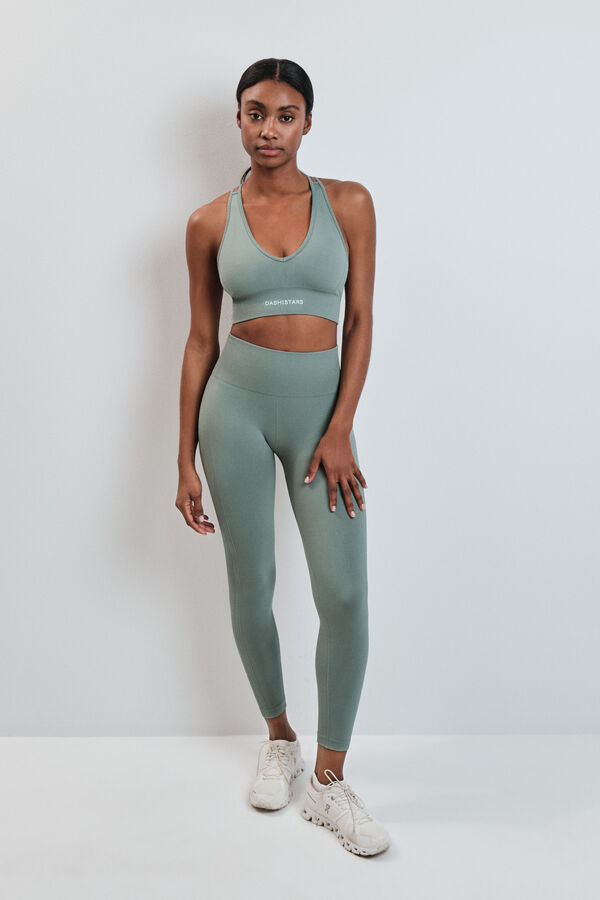 Dash and Stars Green long leggings SEAMLESS COMFORT green